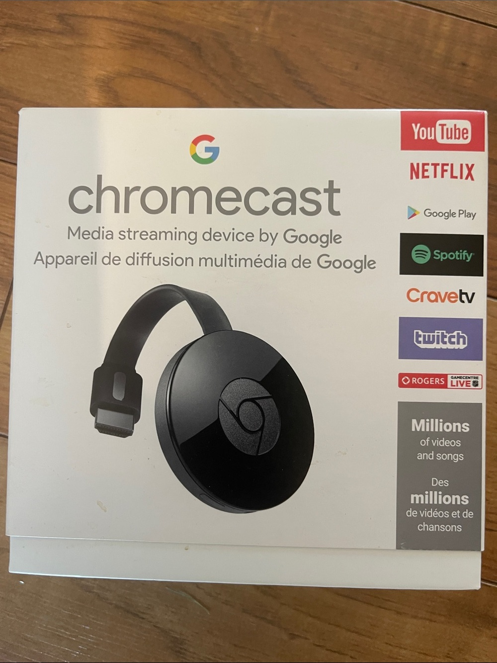 Google Chromecast Streaming Device - Black